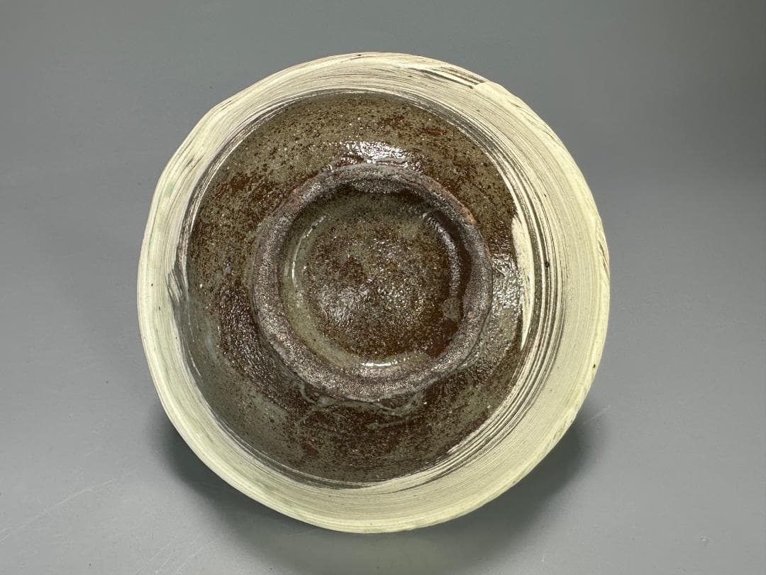 日本美術　江戸時代　対州　対馬　刷毛目　茶碗　書留共箱付　美品