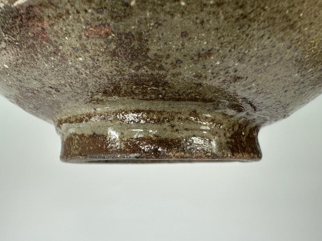 日本美術　江戸時代　対州　対馬　刷毛目　茶碗　書留共箱付　美品