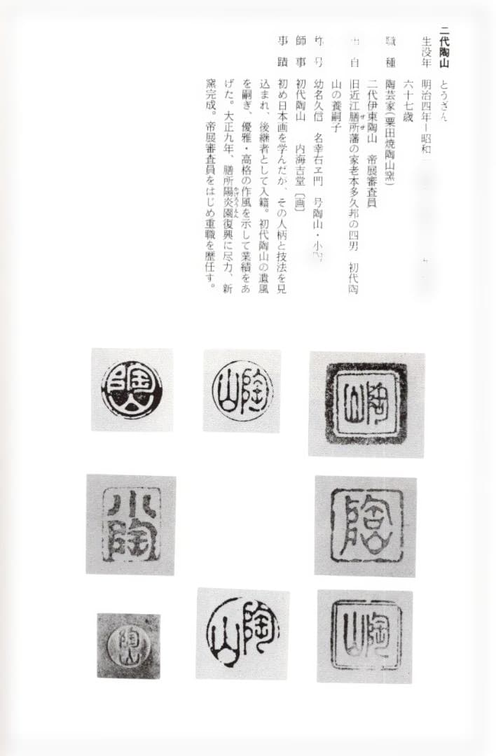 2代伊東陶山造『南蛮写酒徳利一対』（共箱）