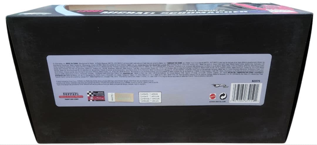 【未開封・新品】1/18 Hot Wheel Ferrari F2001