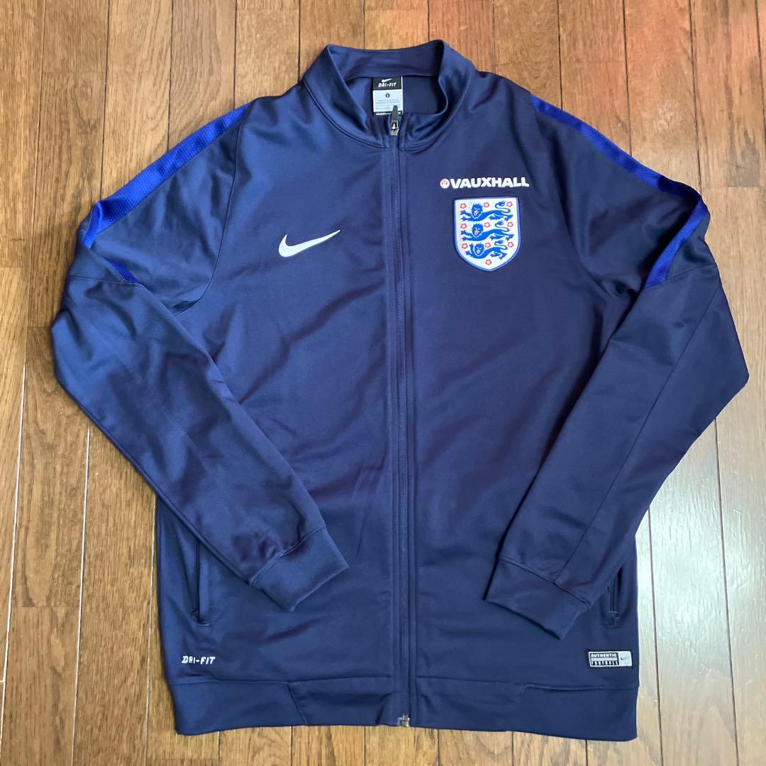 希少　ナイキ　イングランド代表　トレーニングジャケット　ジャージ　ネイビー　L