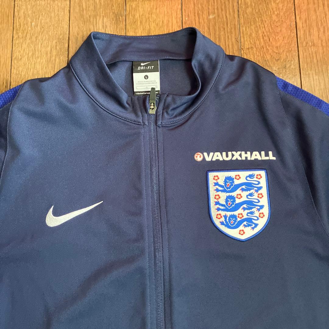 希少　ナイキ　イングランド代表　トレーニングジャケット　ジャージ　ネイビー　L