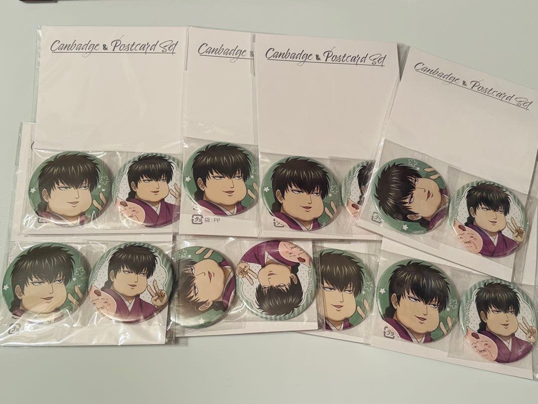 銀魂　AGFに潜入してみたVer. X子　缶バッジ ポストカードセット