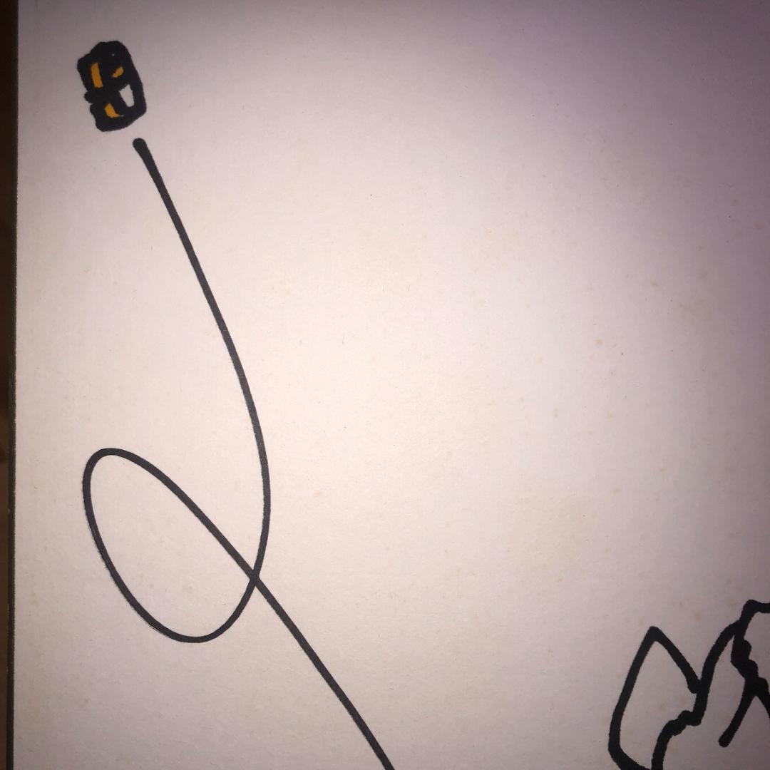 漫画家　はらたいら　モンローちゃん　ペン画　直筆肉筆画　サイン　額装品