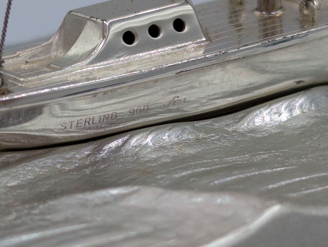 関工芸　ヨット　銀製品　960 Sterling