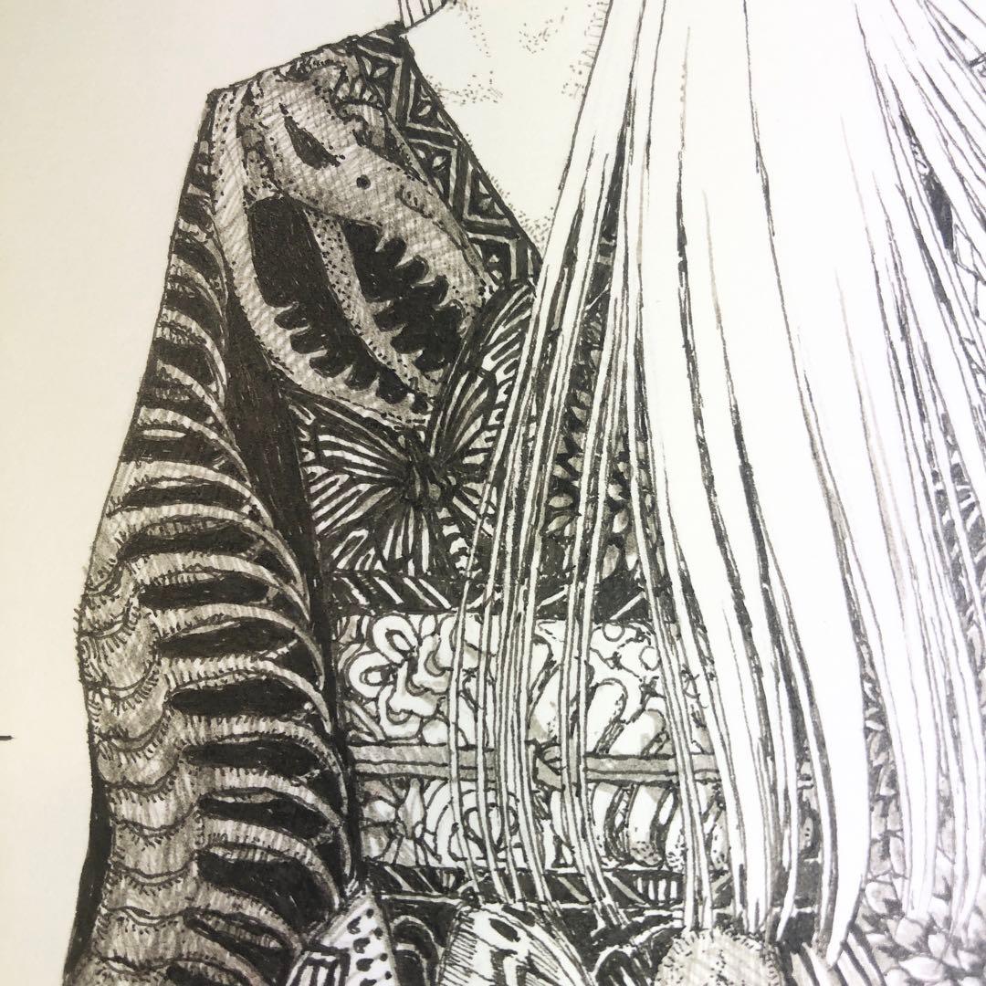 始祖蝶　Ancester’s Butterfly 【肉筆絵画】