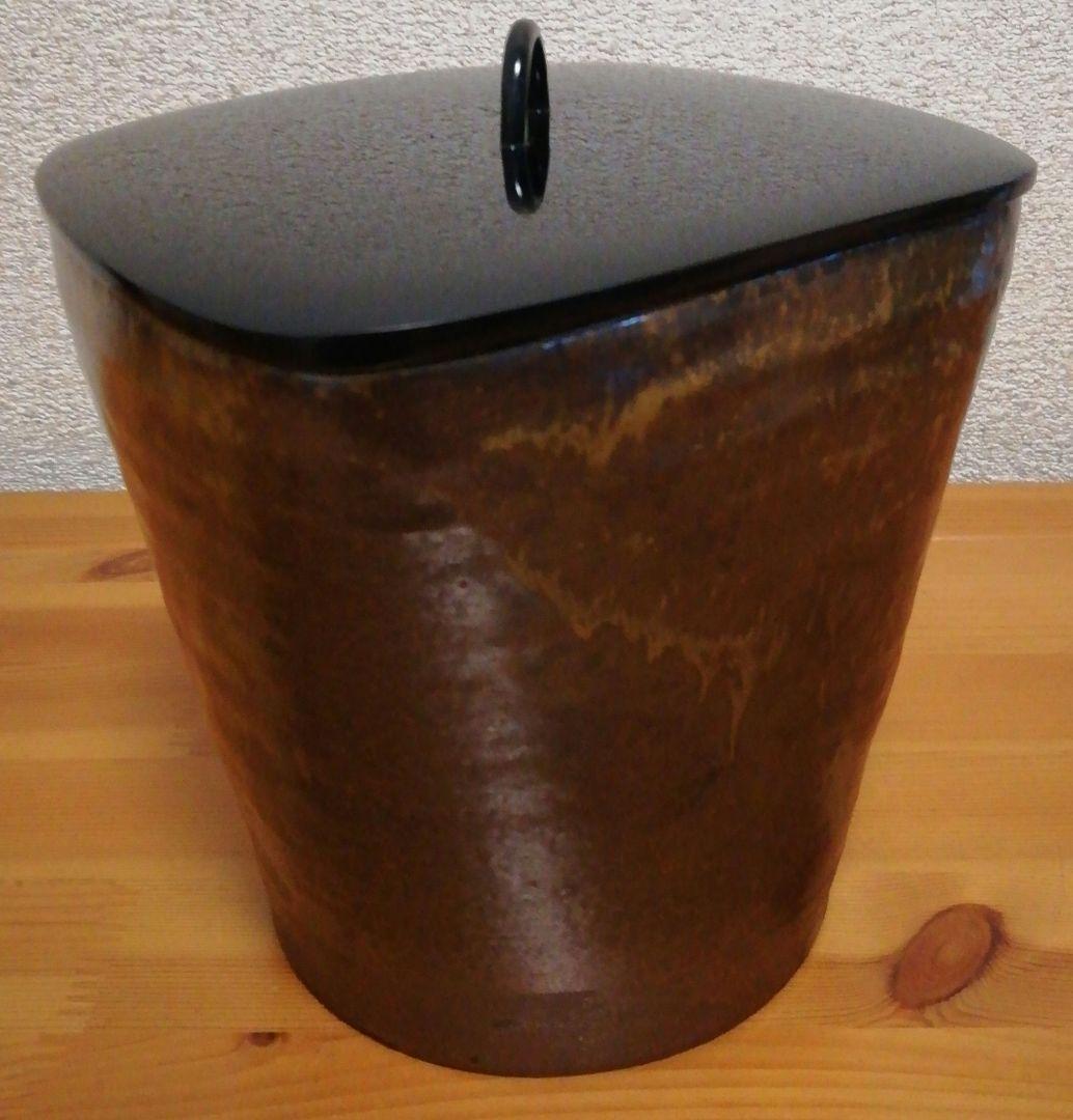 立花大亀書付　丹波焼　水指　共箱　茶道具