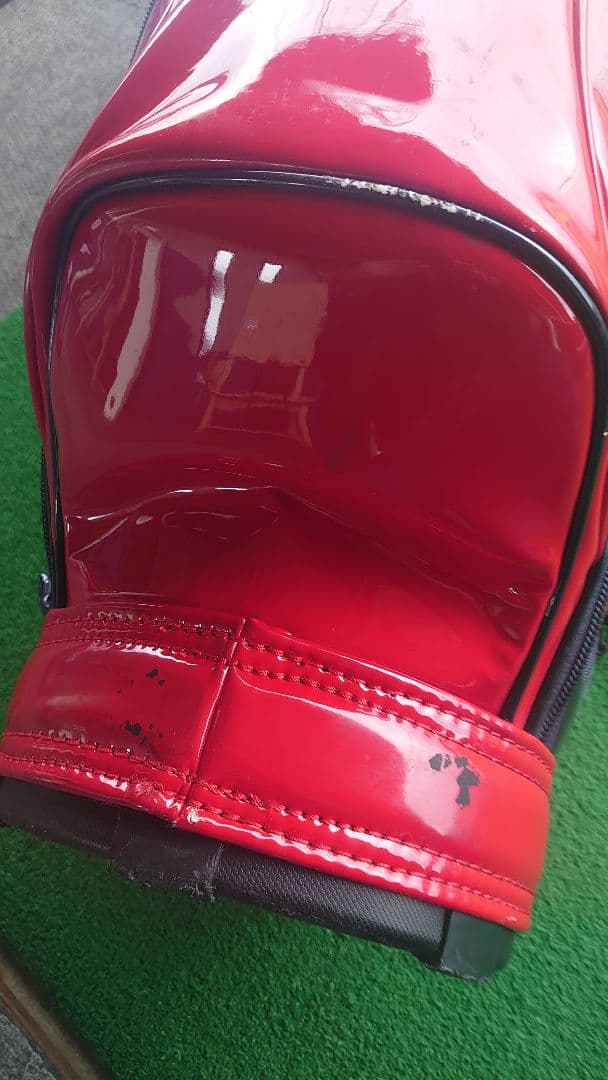 PEARLY GATES ゴルフバッグ 赤黒 星形ロゴ