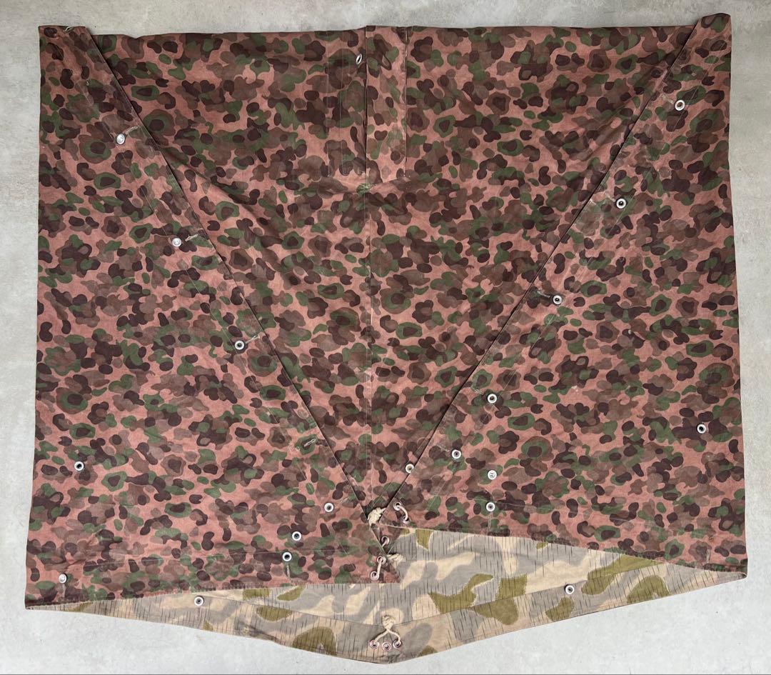 実物 4枚フルセット オーストリア軍幕 タープ テント ツェルトバーン ポンチョ