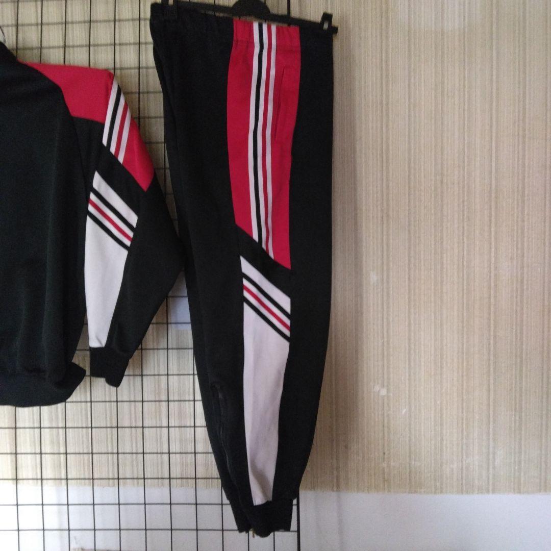 adidas ビンテージモデル ジャージ :2L BK/RED/WHT