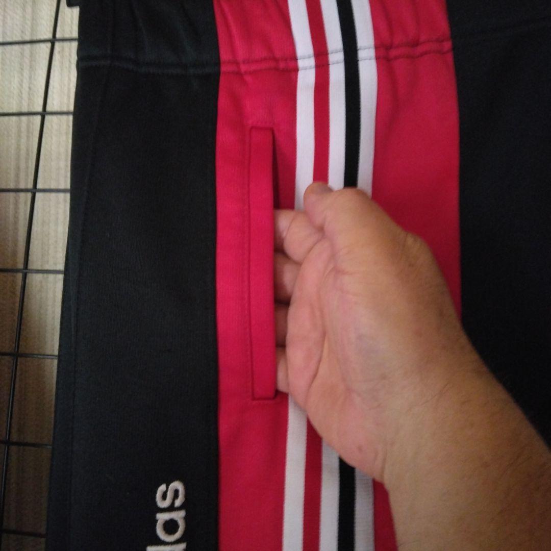 adidas ビンテージモデル ジャージ :2L BK/RED/WHT