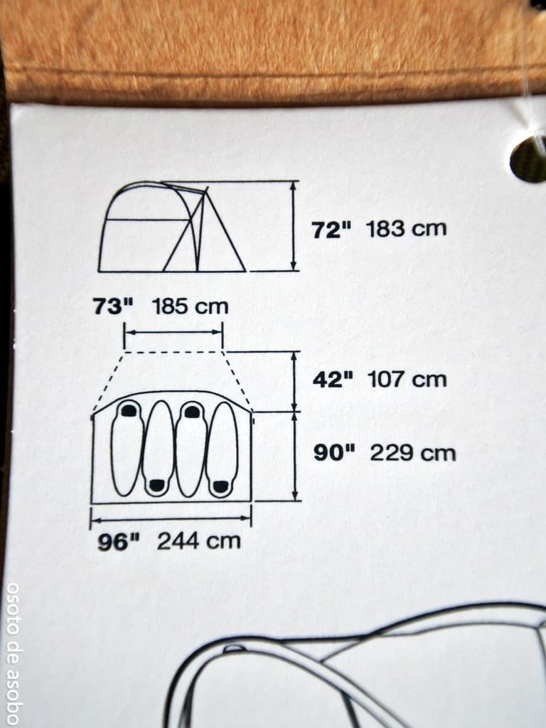 ノースフェイス ワオナ4 テント 4人用 アガベグリーン キャンプ アウトドア