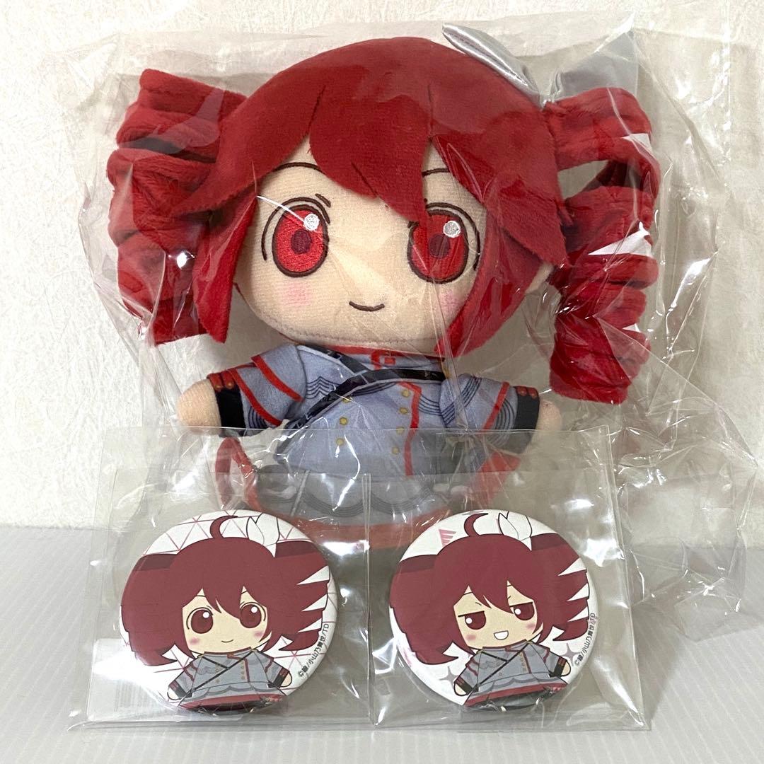 AHS公式 おすわりぬいぐるみ 重音テト 缶バッジ付き 新品未開封