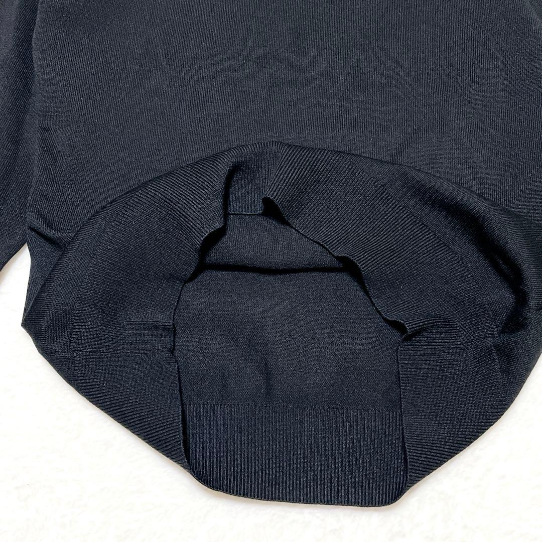 【美品】DESCENTE GOLF シースル　切替モックネックニット