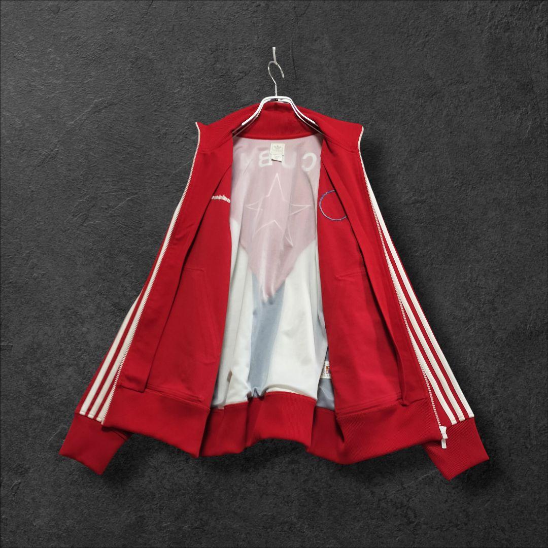 ★人気　アディダス　ジャージ　トラックジャケット　刺繍ロゴ　キューバ　M