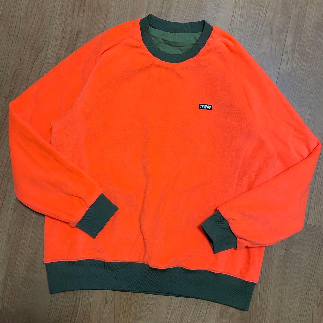 TFW49 プルオーバー　スニード　カーキ　オレンジ　XL ゴルフ