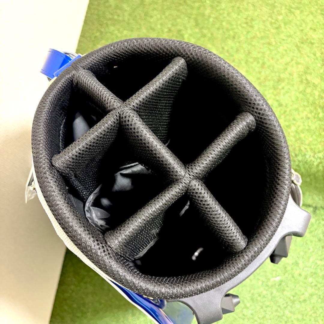 新品｜AKIRA アキラゴルフ　キャディバッグ　スタンド式　ブルー