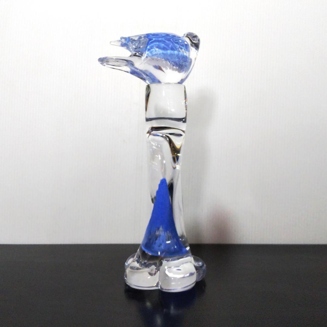 Marcolin Art Crystal マルコリン クリスタル 花瓶 青C30