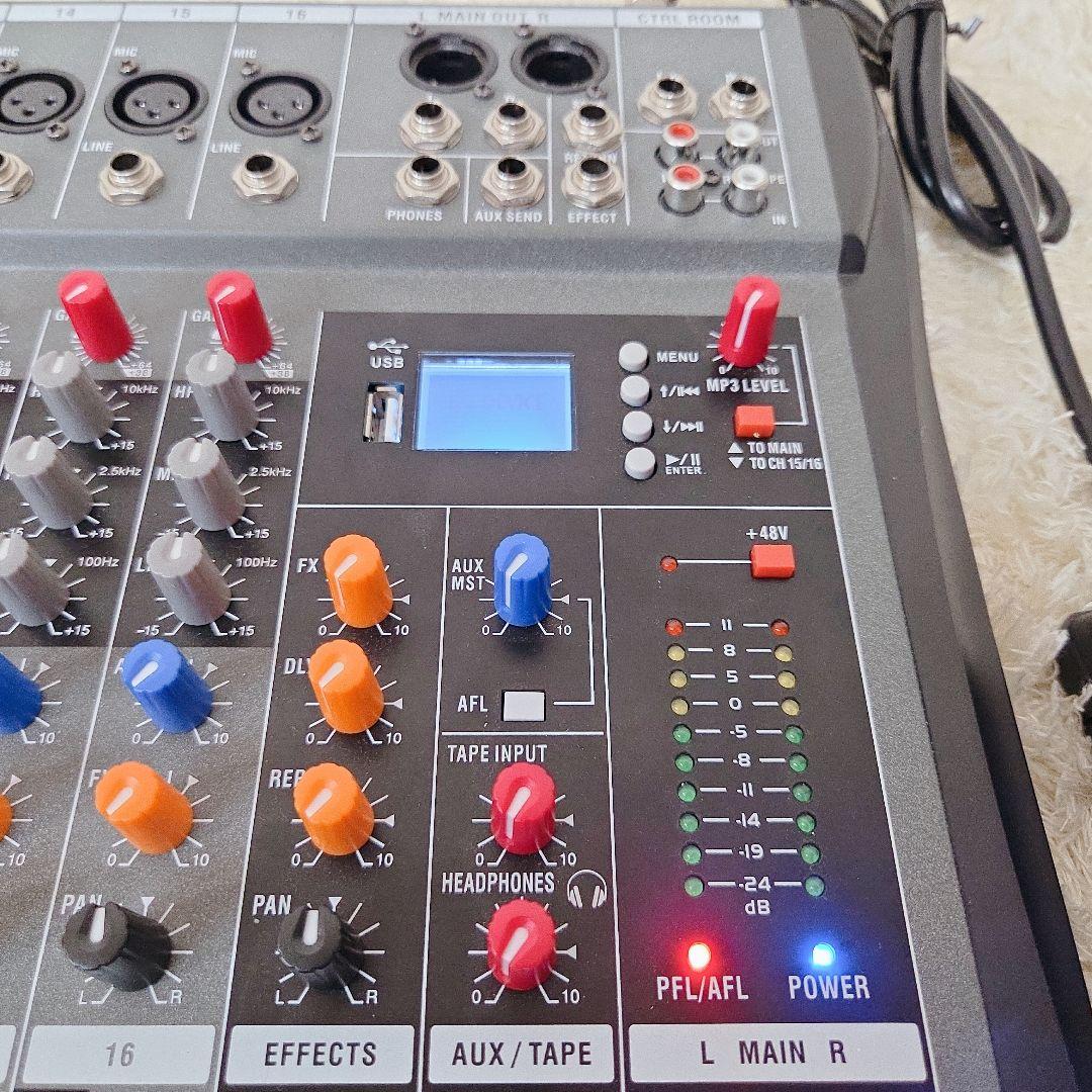 動作品✨Depusheng DX16 ミキサー サウンドコントローラー 16ch