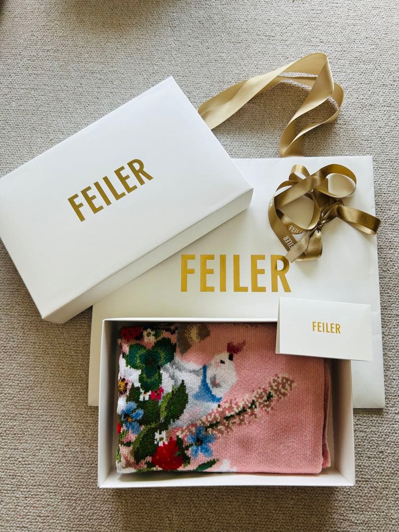 新品 FEILER タオル ショッパー ギフトボックス付き