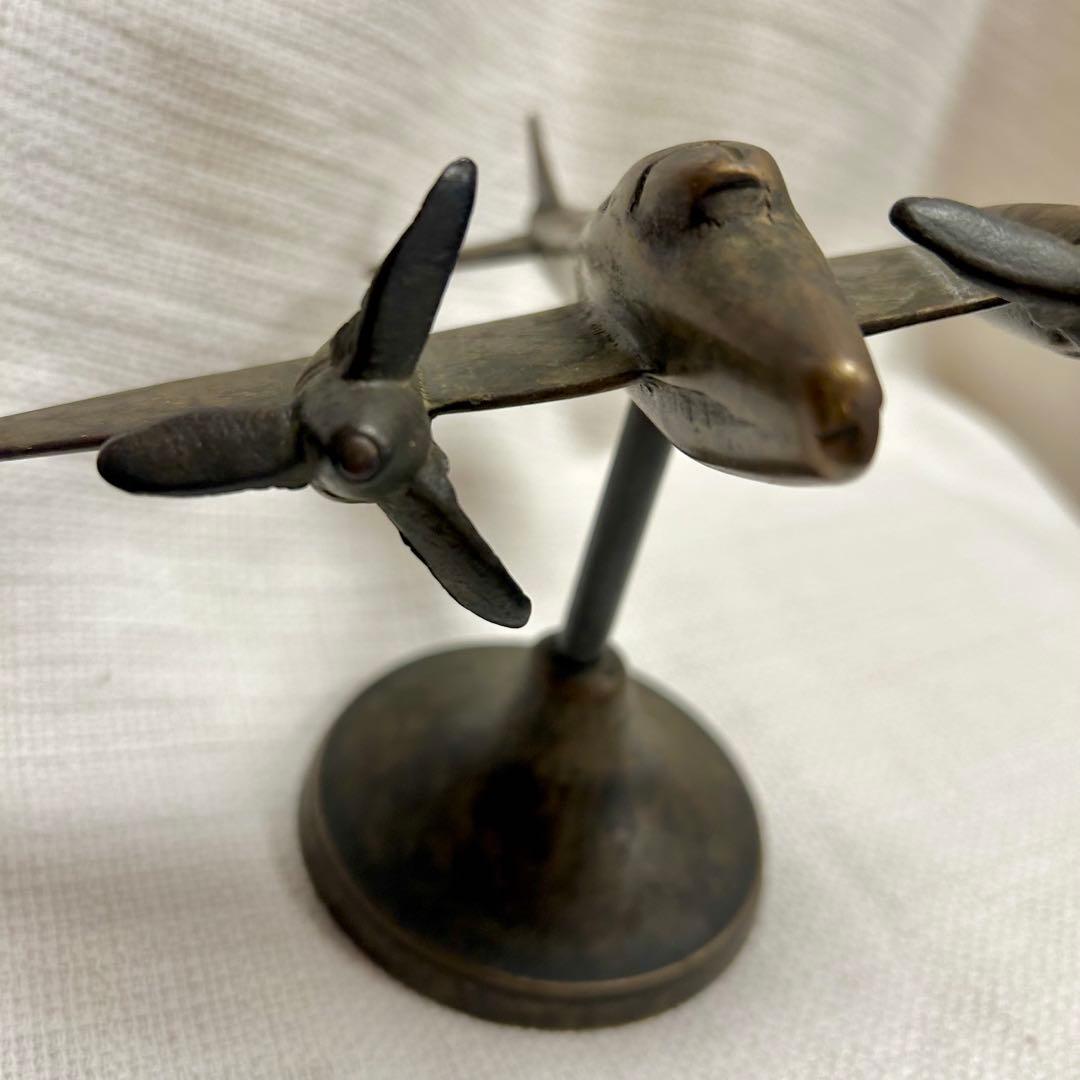 ヴィンテージオブジェ　真鍮製イギリス戦闘機ボーファイター