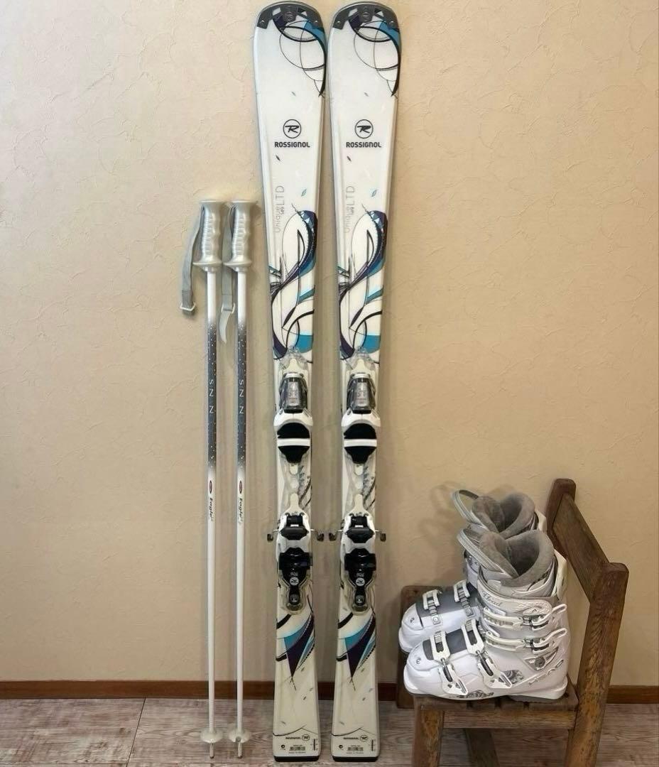 ◾️カービングスキーセット　板149㎝ ブーツ25㎝ 女性用　レディース用