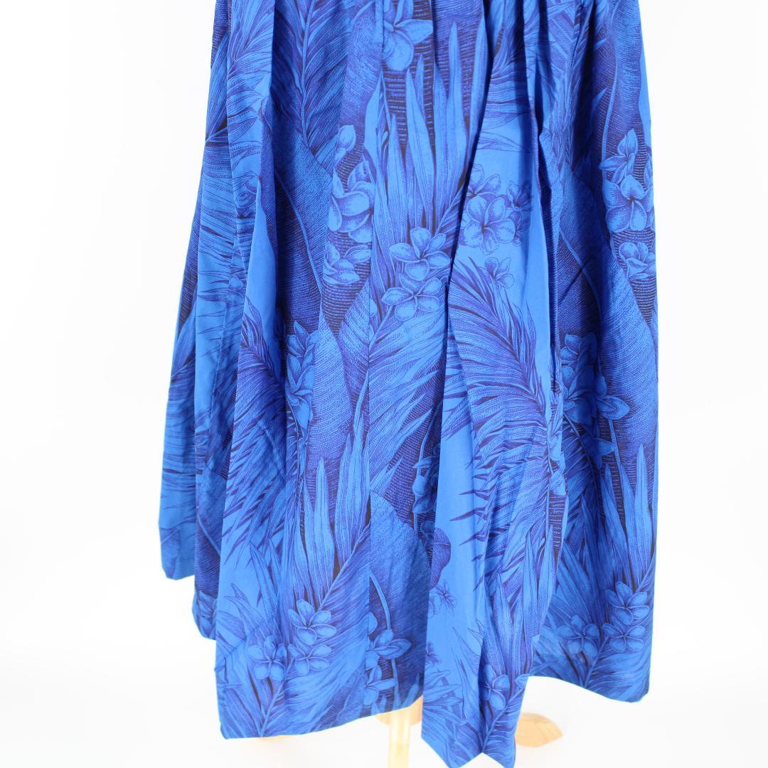 【フラダンス用衣装 ハワイ製 ベロアドレス】CC FASHIONS ブルー