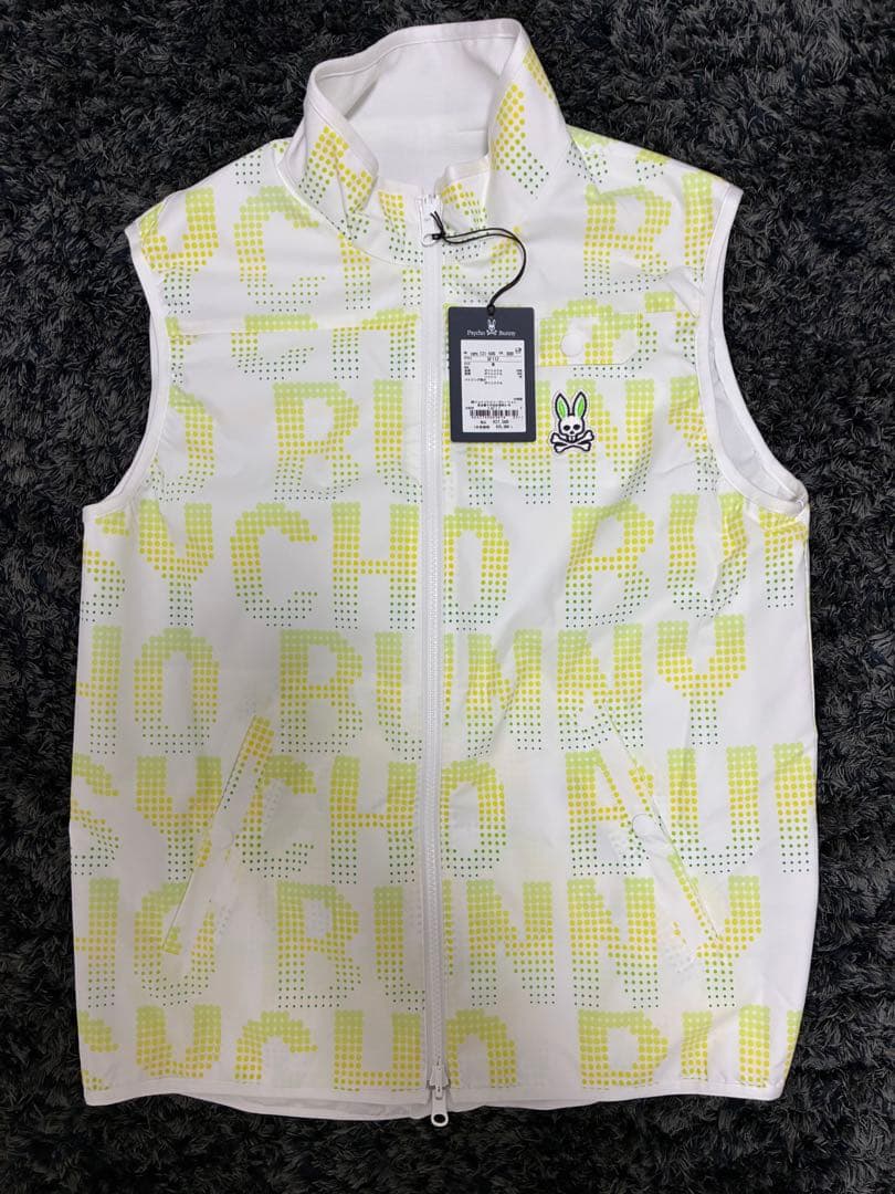 Psycho Bunny ゴルフ　ドットプリントリバーシブルベストM