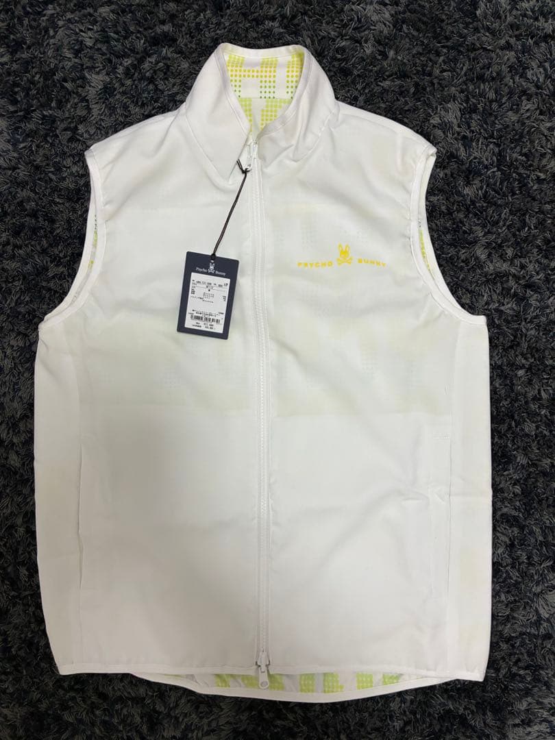 Psycho Bunny ゴルフ　ドットプリントリバーシブルベストM