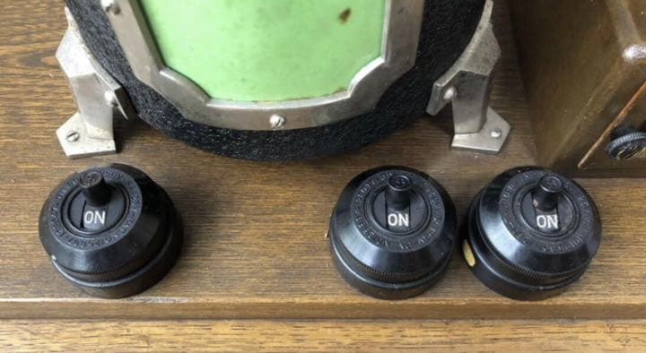 昭和初期　古い薬屋さん　フエバー特製　電動電気加湿　二球装置　検度器/戦前　薬局