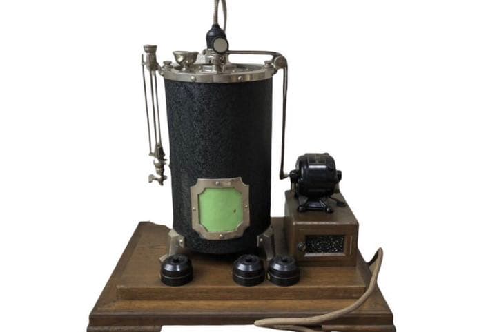 昭和初期　古い薬屋さん　フエバー特製　電動電気加湿　二球装置　検度器/戦前　薬局