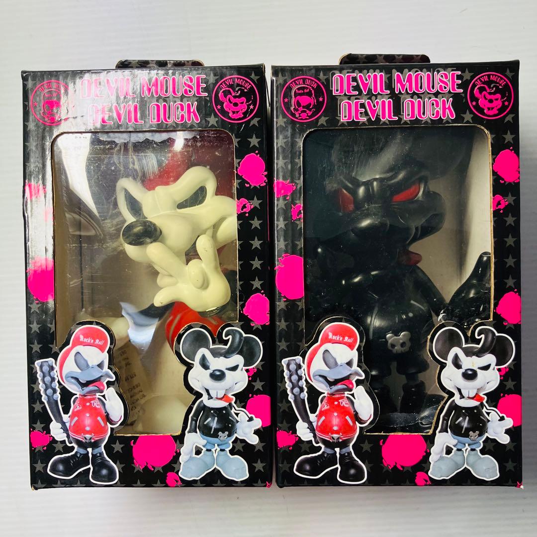 激レア 箱付き デビルマウス＆デビルダック ソフビフィギュア 4種セット