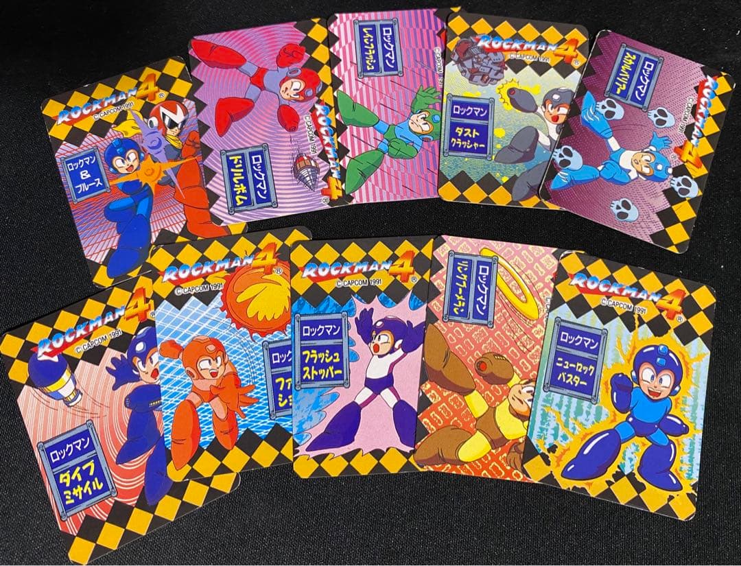 ロックマン4 塩ビ人形付属のミニカード 10種セット