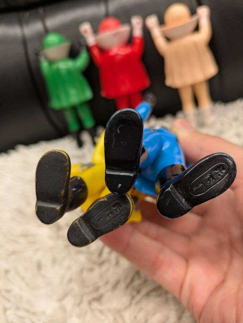 ソフビ　当時物　ゴレンジャー　5体セット 戦隊ヒーロー　特撮　ミニソフビ