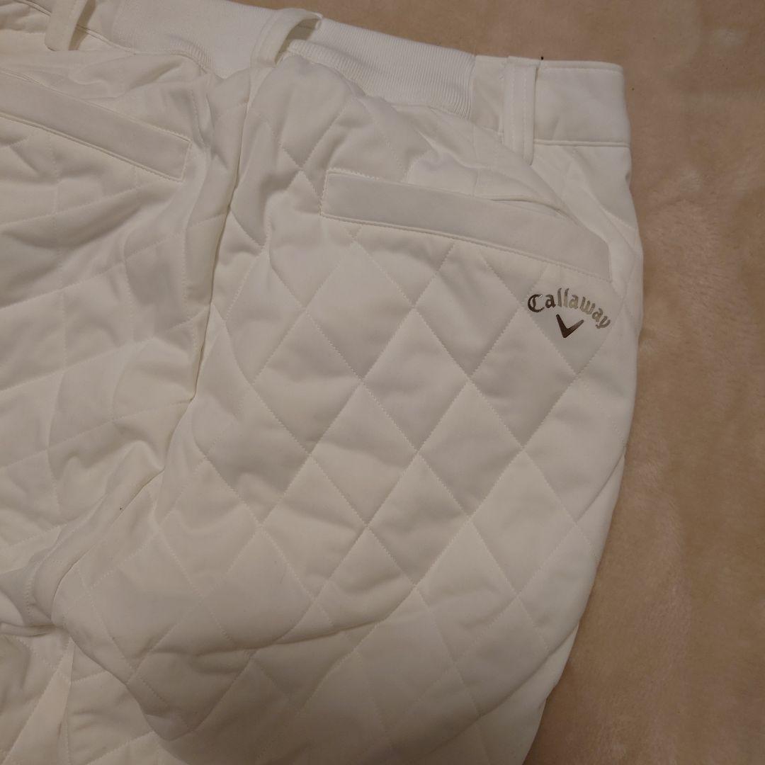 ホワイト キルティング レディースパンツ