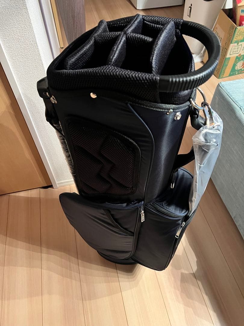 フジクラ　ラスターネイビー スタンドゴルフバッグ