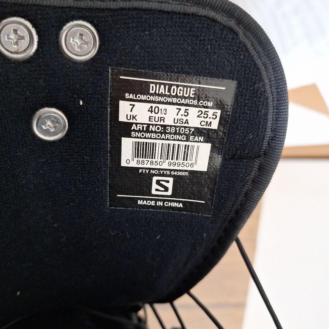 SALOMONスノーボードブーツ ブラック/グレー25.5cm