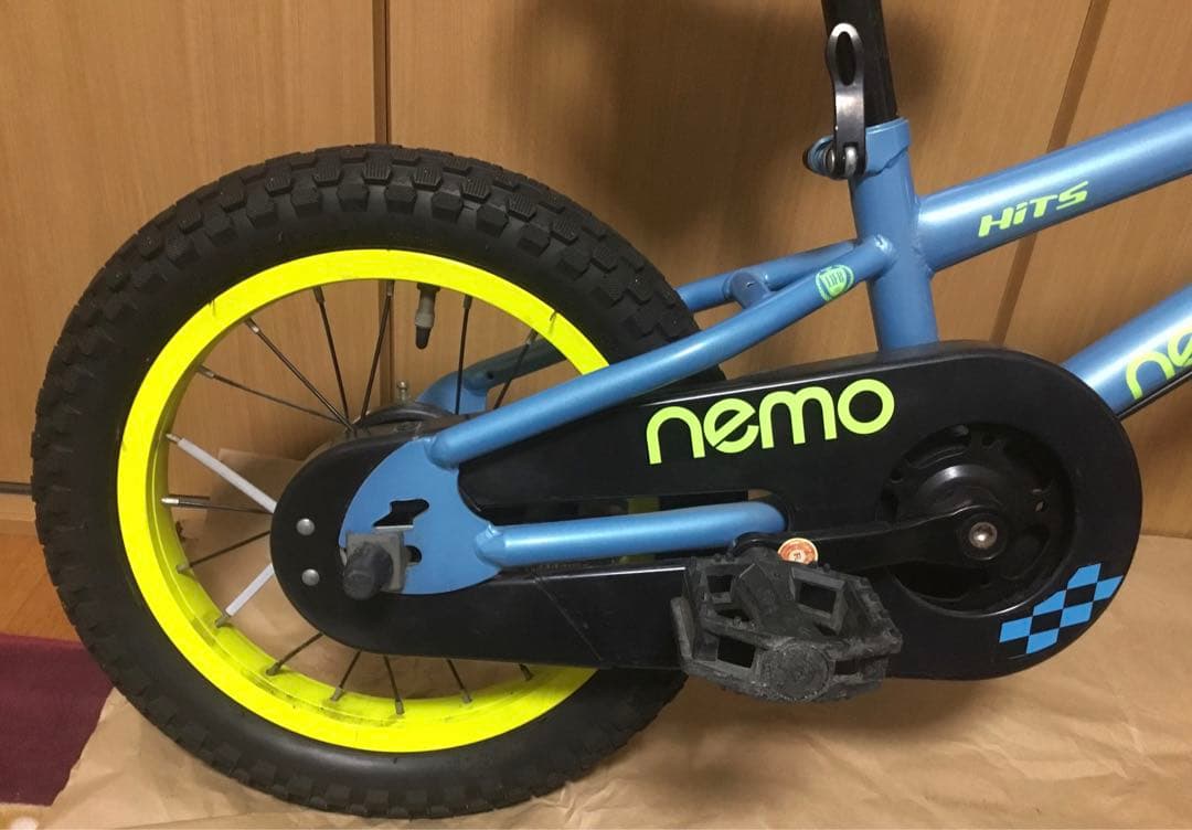 14インチ　⚠️ジャンク⚠️バラして発送します⚠️　パンク？　ベルなし　子ども　キッズ