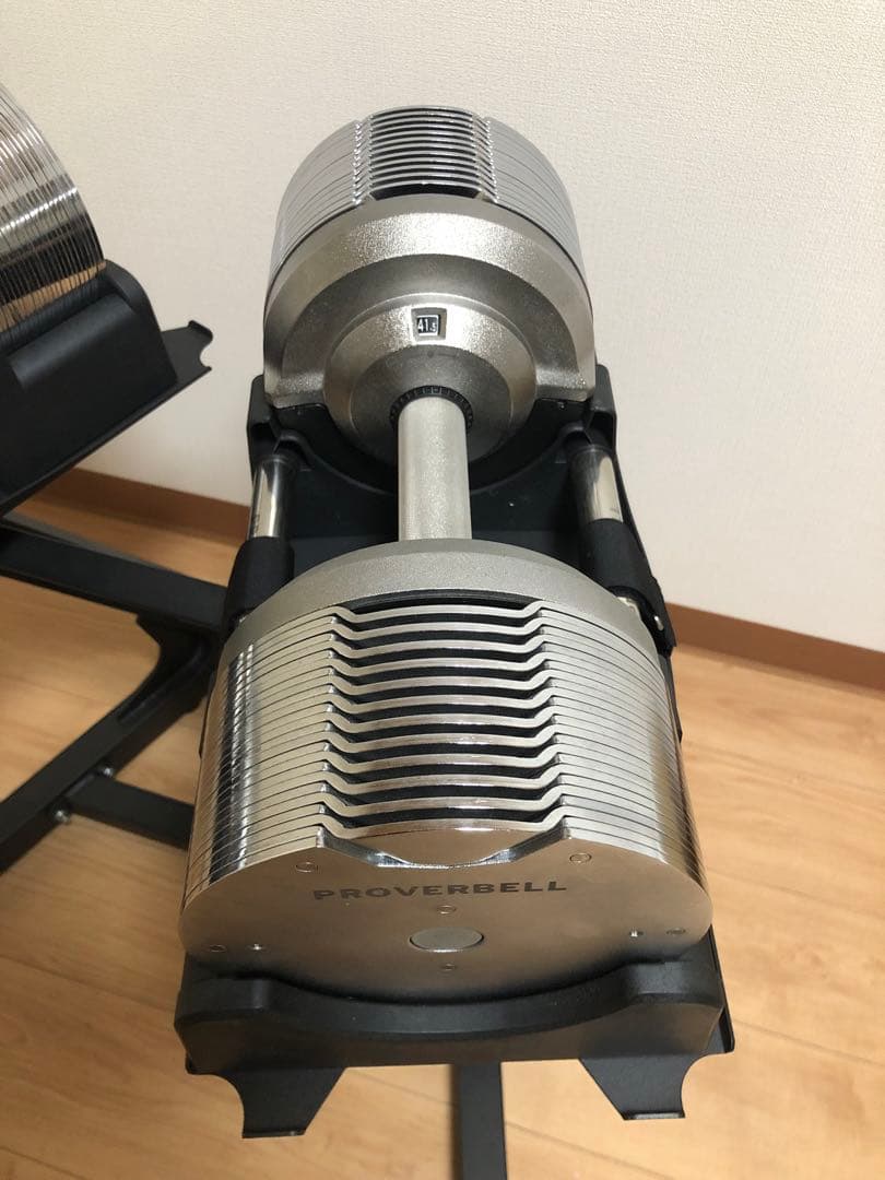 ①プロバーベル41.5kg×2(専用スタンド付き)