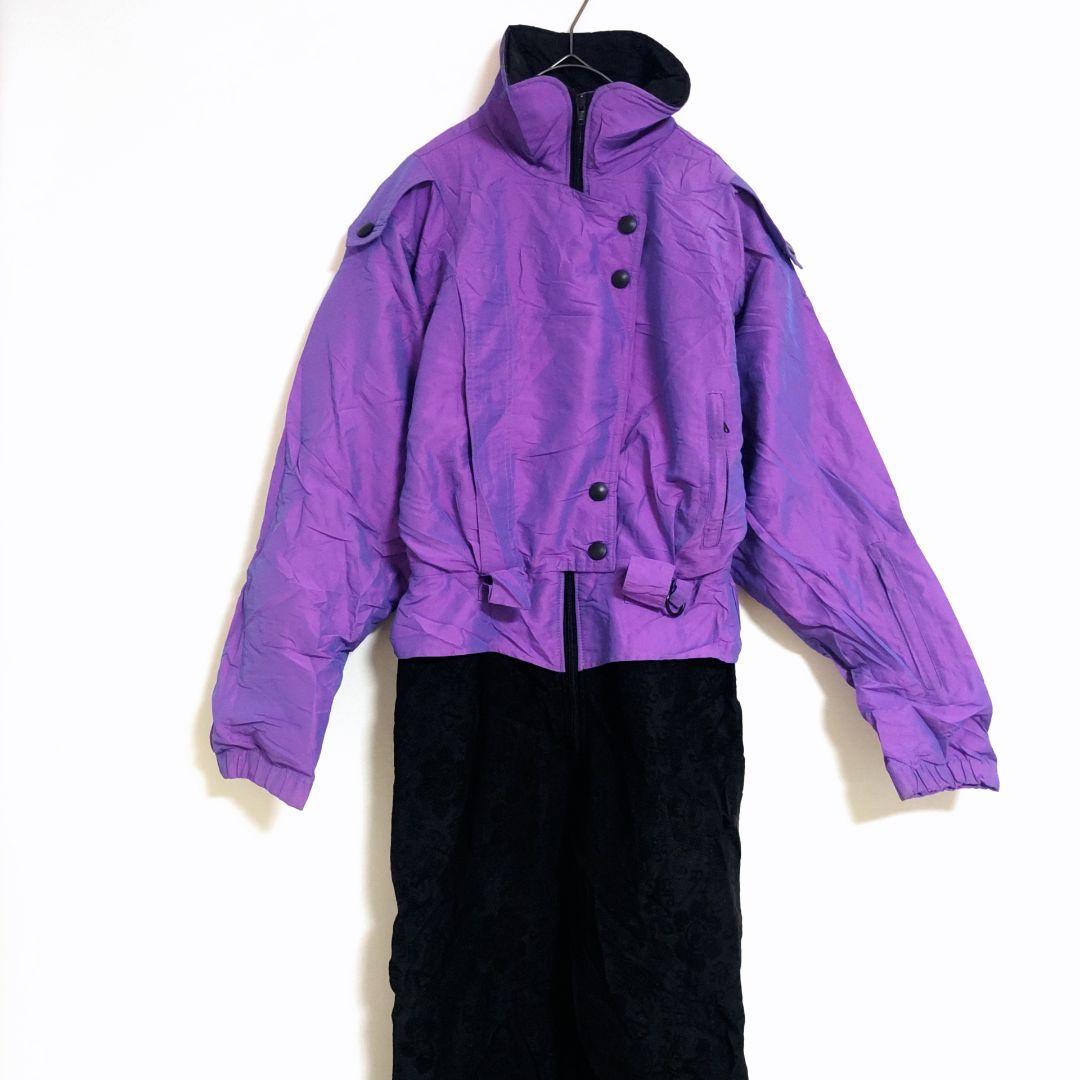 Nilz スキーウェア ジャンプスーツ パープル ブラック カラー 派手 ボード