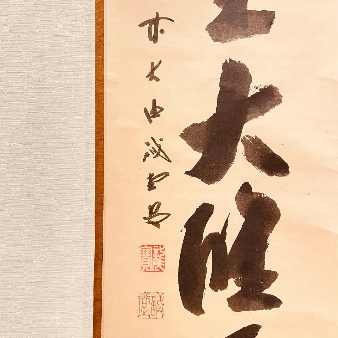 3026 藤井誡堂 「独坐大雄峰」 共箱 肉筆 紙本 掛軸 臨済宗 大徳寺 禅語