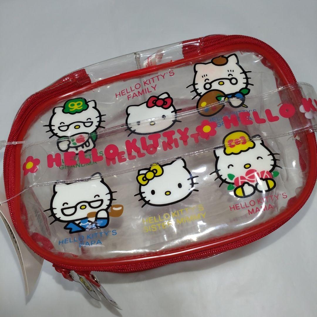 ハローキティ ファミリー ぬいぐるみ 人形 ポーチ 25周年 レトロ 1999