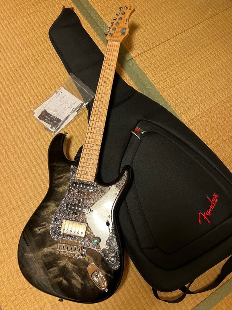 ギター Kino frawdit 22F SSH Ash/Flame Tochi Top