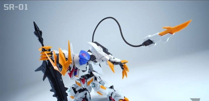 【海外製】バエル　バルバトス似　形態切替可 MGSD相当 発光 組立式プラモデル