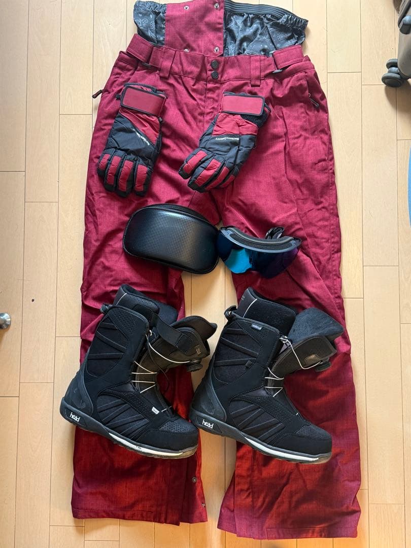 headスノーボードブーツ ブラック　その他ウェア(下)等付き