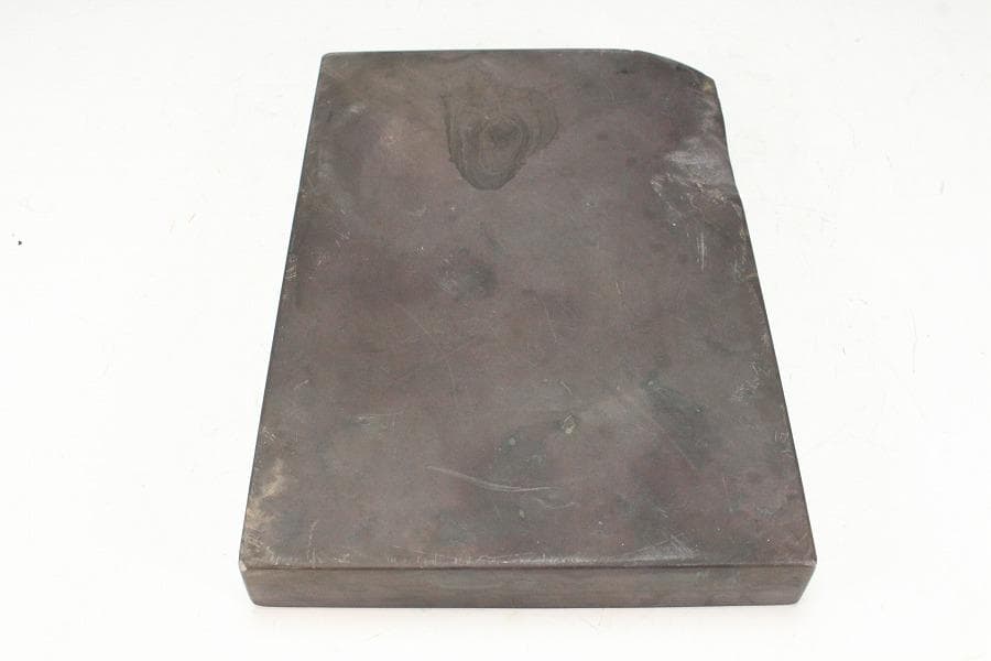 中国美術 古硯 端渓 白玉貼紫檀箱(K-LC732)