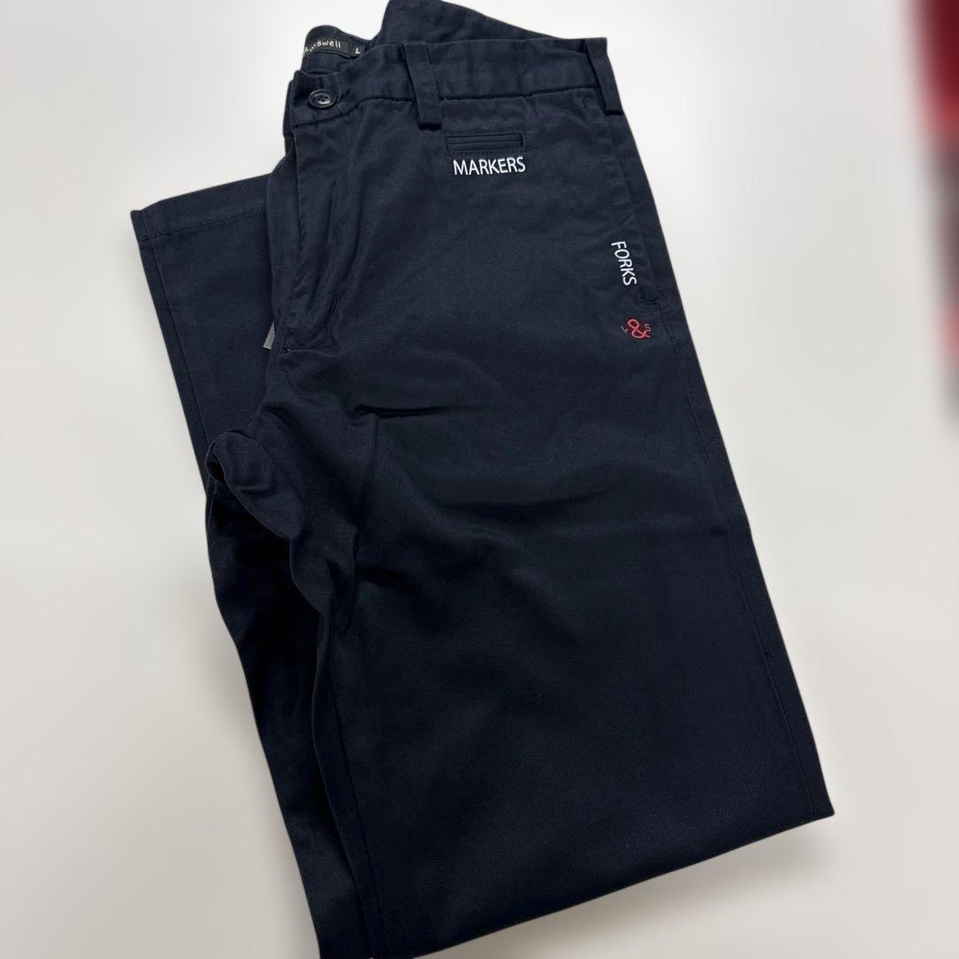 【新品】ラフアンドスウェル　Rough&Swell綿パンツ（L、ネイビー）