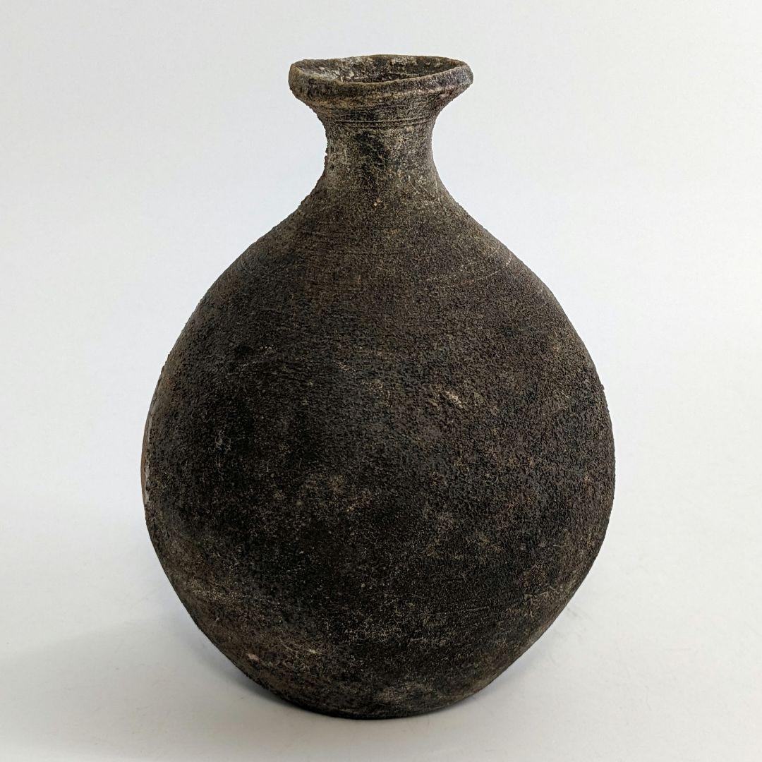 岡山県重要無形文化財 松井與之 備前焼 窯変徳利&酒呑 共箱栞 酒器 食器 酒杯