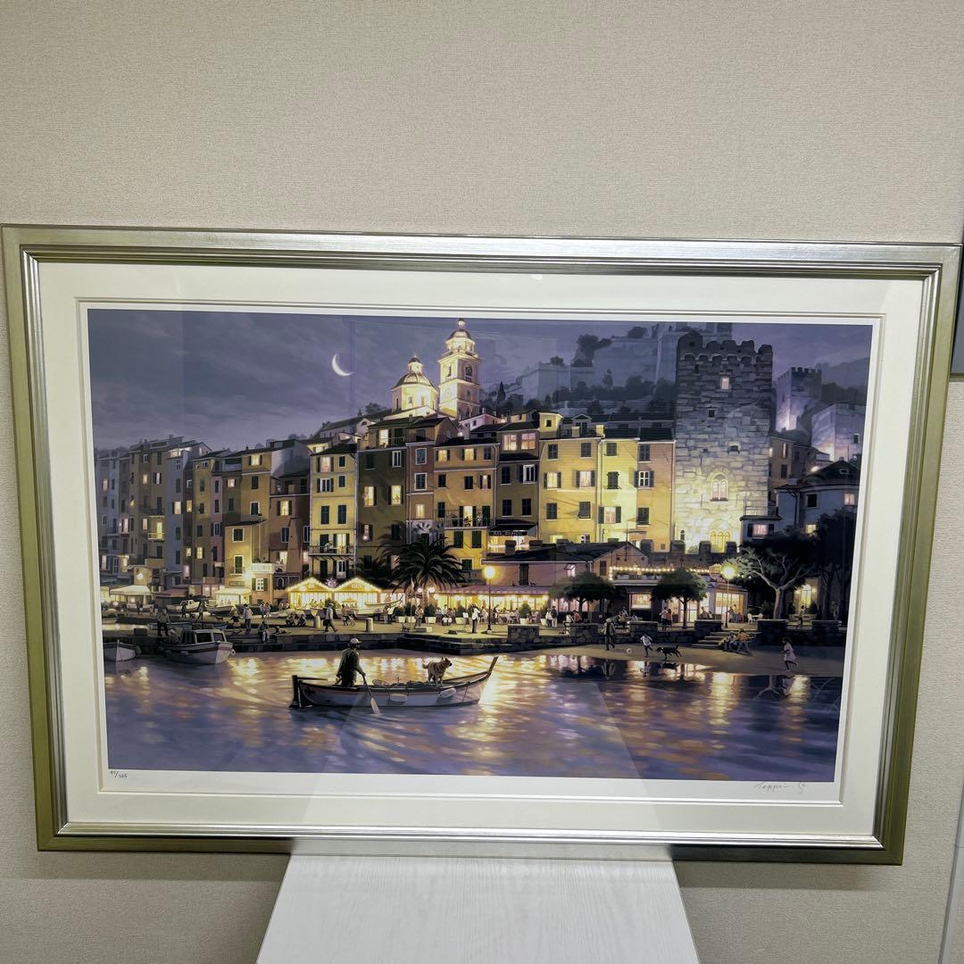 マコクンです【真作】笹倉鉄平　シルクスクリーン　ヴィーナスの港