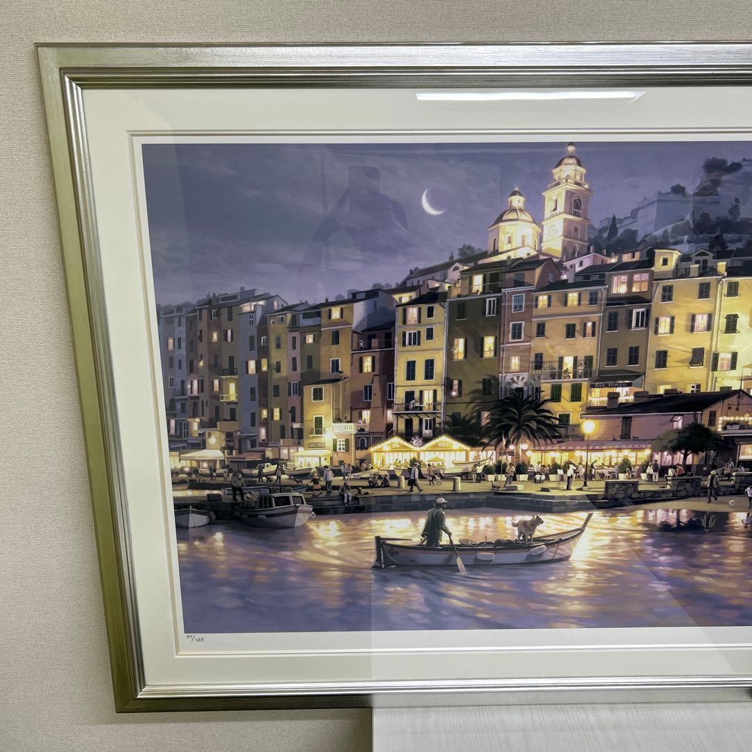 マコクンです【真作】笹倉鉄平　シルクスクリーン　ヴィーナスの港